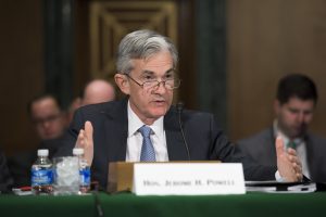 Governor Jerome H. Powell testifies before a joint hearing of the Senate Banking Subcommittee on Securities, Insurance, and Investments and the Subcommittee on Economic Policy in Washington, D.C., on April 14, 2016.