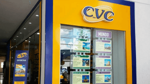 Fachada de loja da CVC