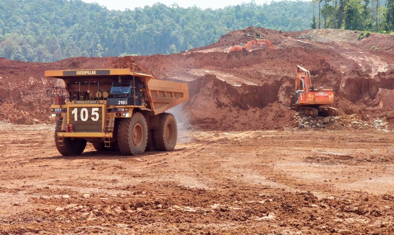 Foto de caminhão de mineração