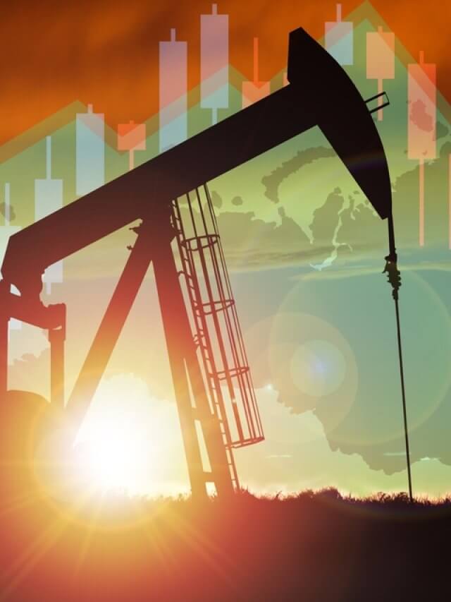 Gráfico de preço do barril de petróleo
