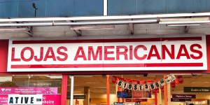 Fachada de uma loja da Americanas