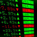 Gráfico com números de ações da Bolsa de Valores