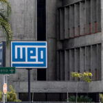 Fachada do prédio da Weg WEGE3 Bolsa